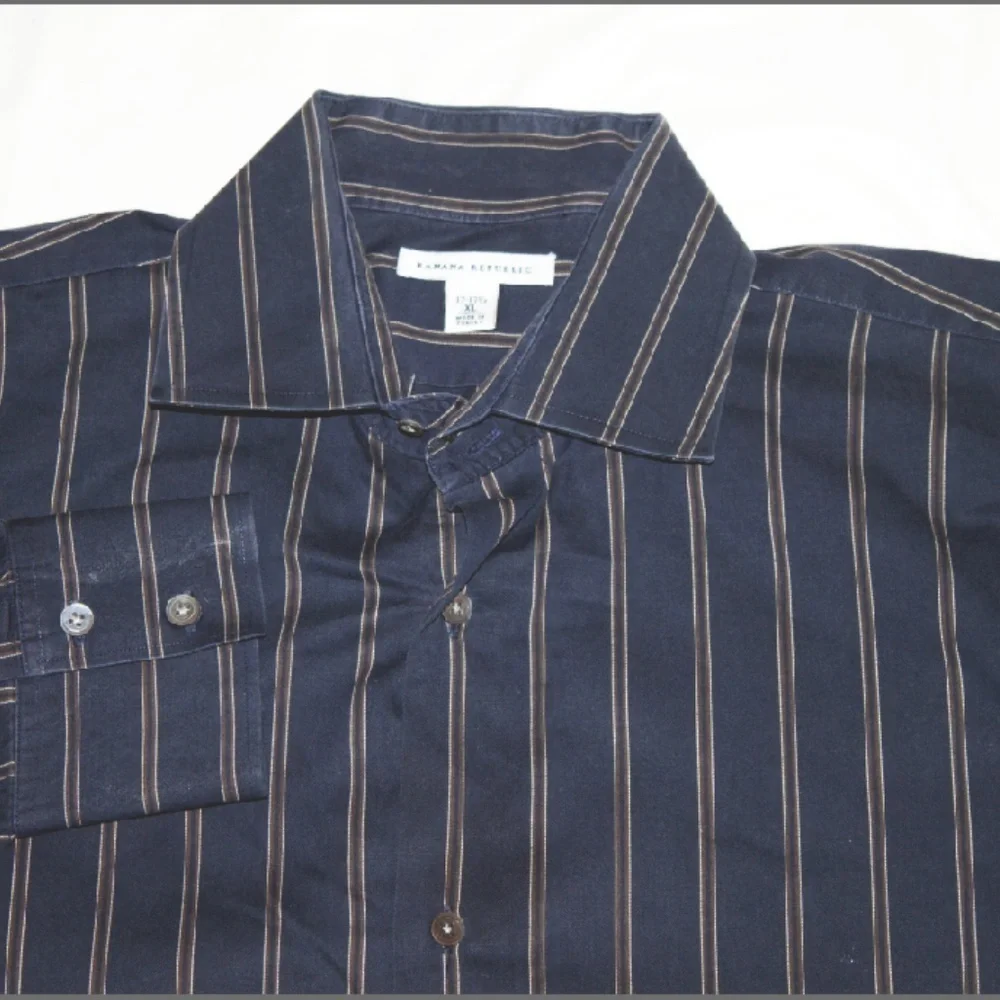 Banana Republic Men's Long Sleeve Button‎ Front Shirt Size 17-17 1/2